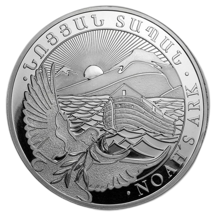 10 Troy ounce zilveren munt Noah voorkant