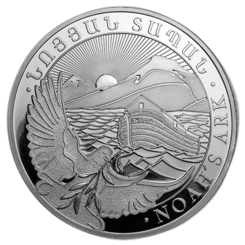 10 Troy ounce zilveren munt Noah voorkant