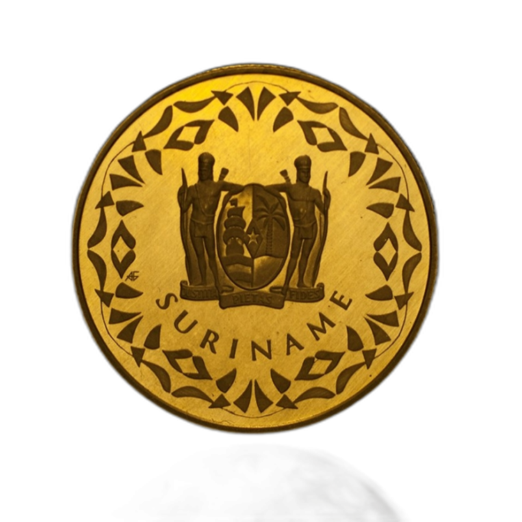 1 Troy ounce gouden munt Suriname 100SRD 2012 voorkant