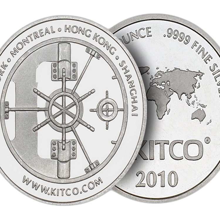 1 Troy ounce silver round Kitco front