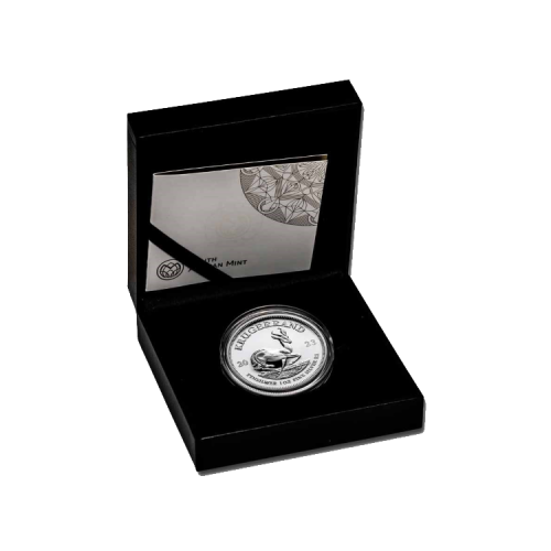 1 troy ounce zilveren munt Krugerrand Proof voorkant