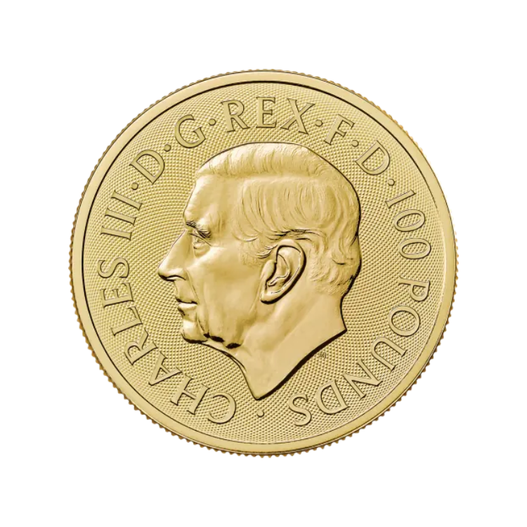 Gouden The British Lion Charles III