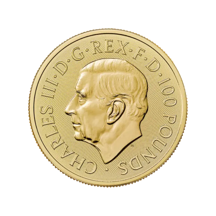 Gouden The British Lion Charles III