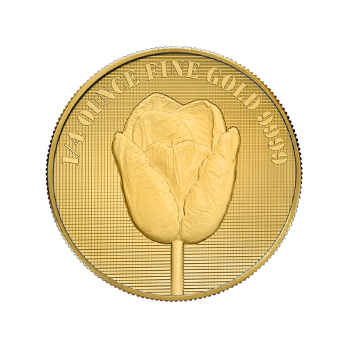 Voorzijde gouden Tulp 1/4 oz goud