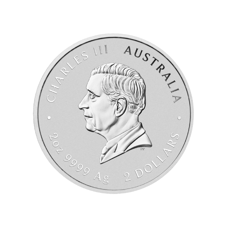 2 troy ounce zilveren Lunar III - Year of the Horse 2026 achterkant
