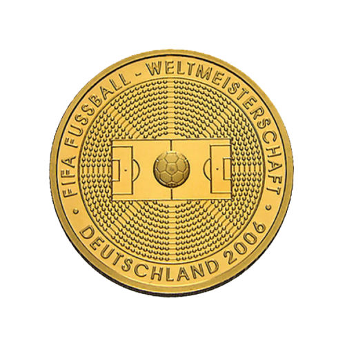 1/2 troy ounce gouden FIFA Herdenkingsmunt 2006 voorkant