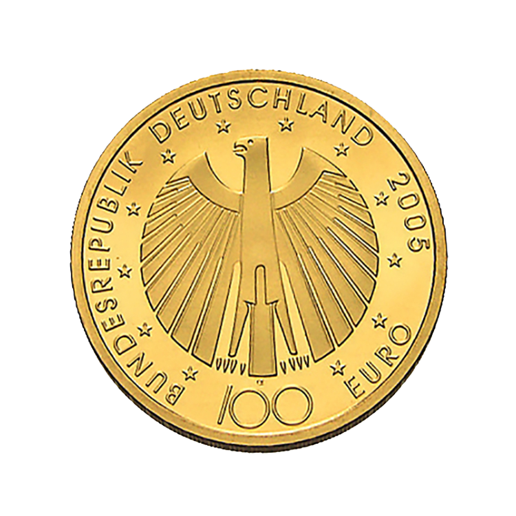 1/2 troy ounce gouden FIFA Herdenkingsmunt 2006 achterkant