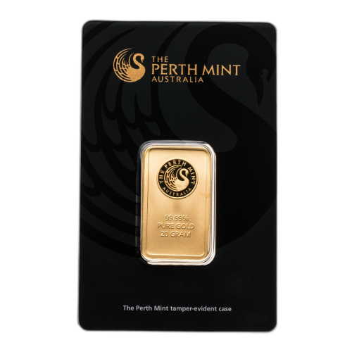 20 gram goudbaar The Perth Mint Australia voorkant