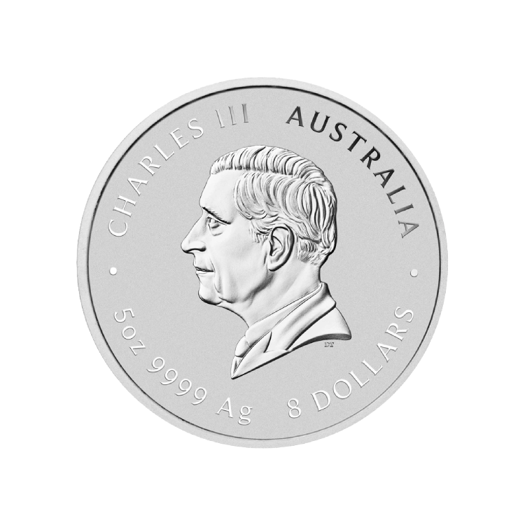 5 troy ounce silver Lunar III - Year of the Horse 2026 back