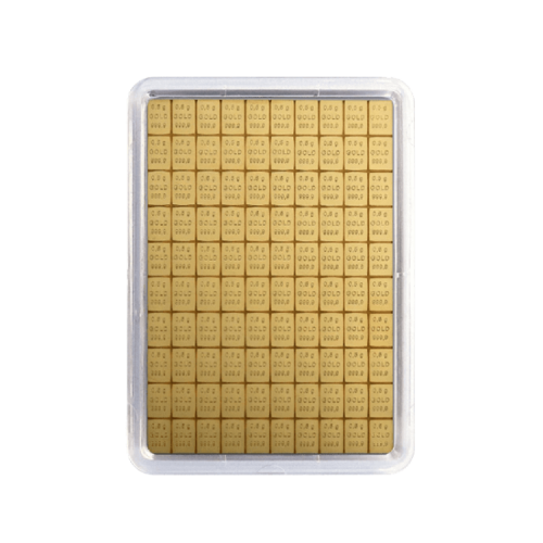 100x 0,5 gram gouden Combibar voorkant
