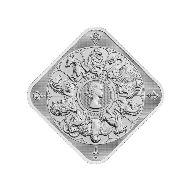 1 troy ounce Queen's Beast Completer zilverbaar