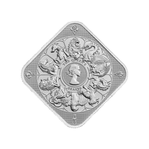 1 troy ounce Queen's Beast Completer zilverbaar