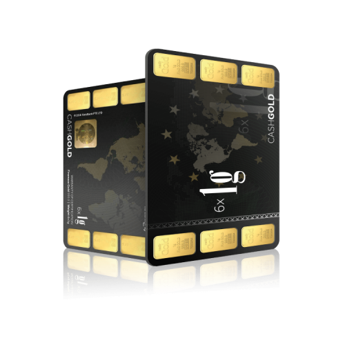 6x 1 gram karatbars gold bar