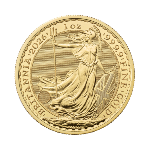 Voorzijde 1 troy ounce gouden Britannia 2026