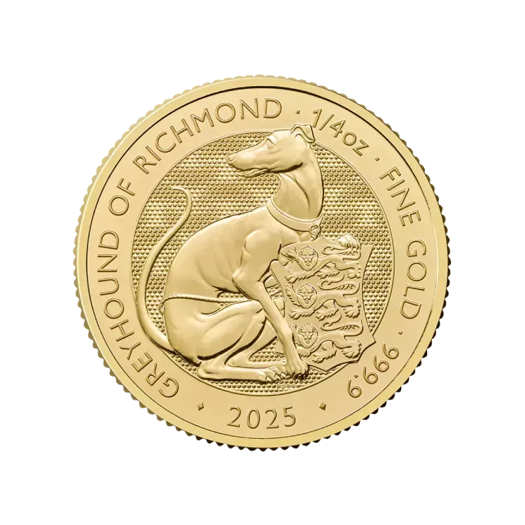 1/4 oz Tudor Beasts Greyhound of Richmond