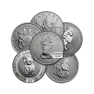 1/2 troy ounce platina munt diverse producenten voorkant