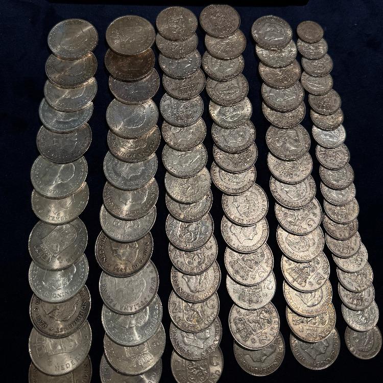1 kilo puur zilver Nederlands muntgeld perspectief 1