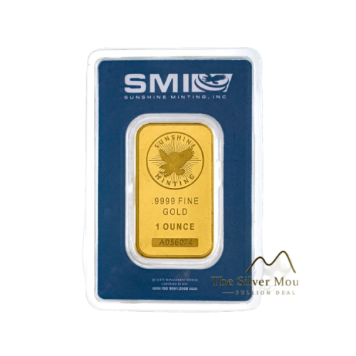 Goudbaar 1 troy ounce van Sunshine Mint voorkant