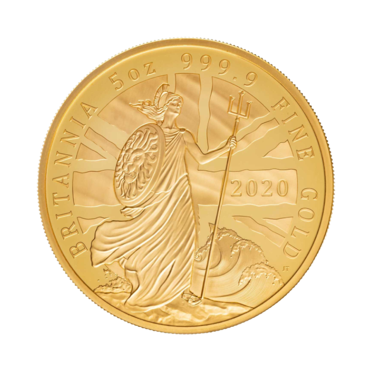 5 troy ounce gold coin back