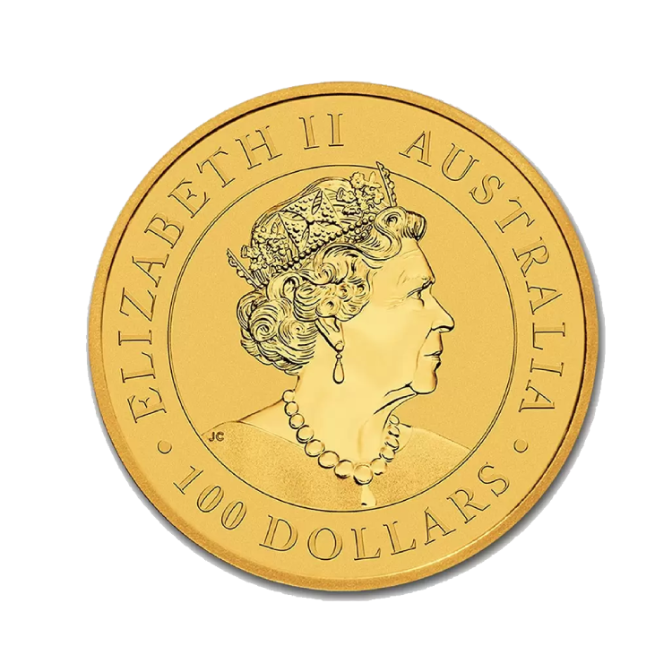 1 troy ounce gouden Australian Emu 2020 achterkant
