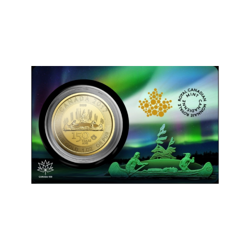 1 troy ounce gold Maple Leaf Voyageur 2017