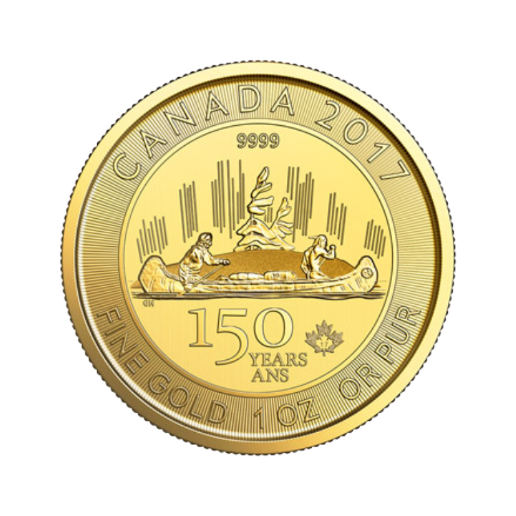 1 troy ounce gouden Voyageur Maple Leaf 2017