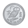1 Troy ounce zilveren munt Athenian Owl voorkant