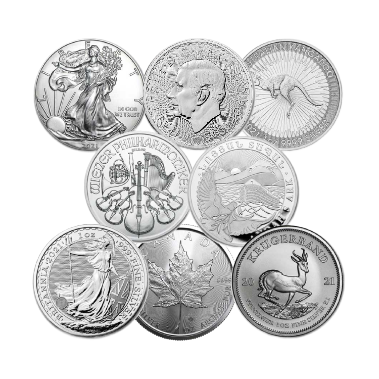 1 oz silver investment coins
