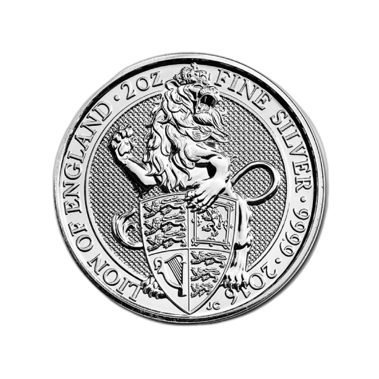 2 troy ounce silver Queens Beast