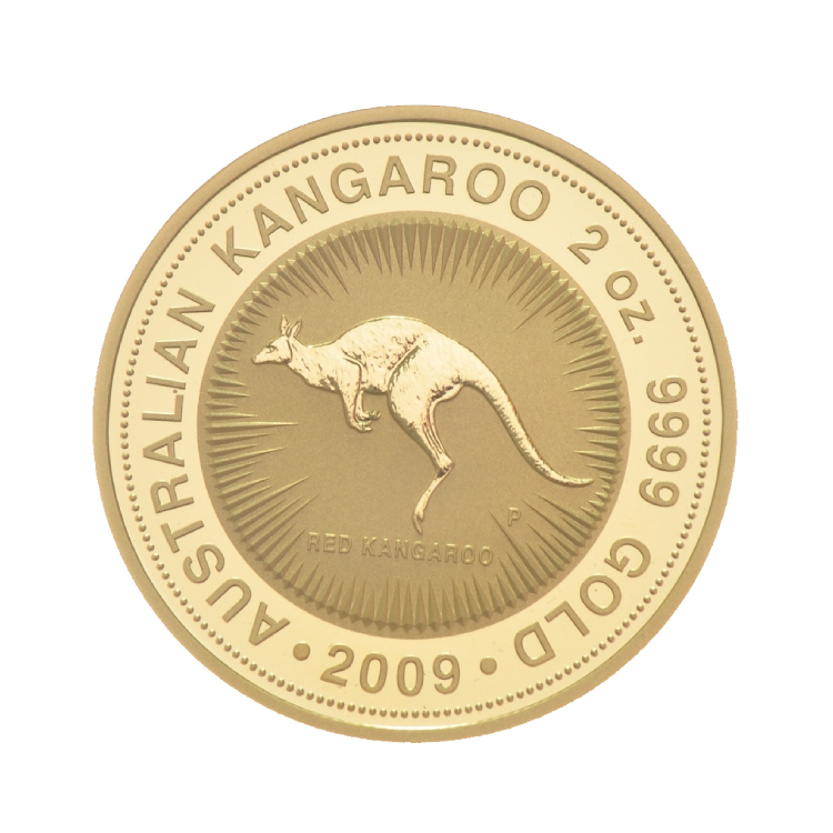2 troy ounce gold Kangaroo coin