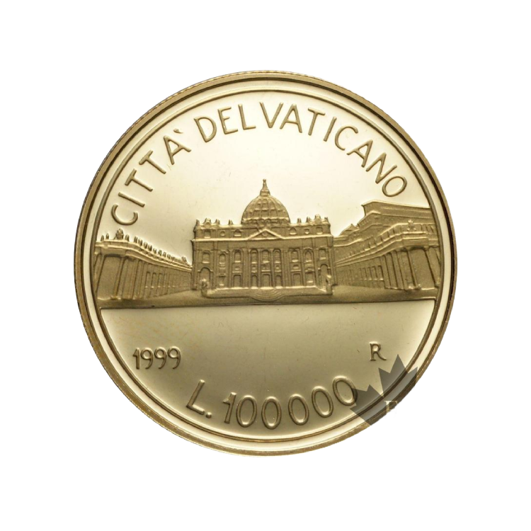 Vatican City Gold 100,000 Lire rear