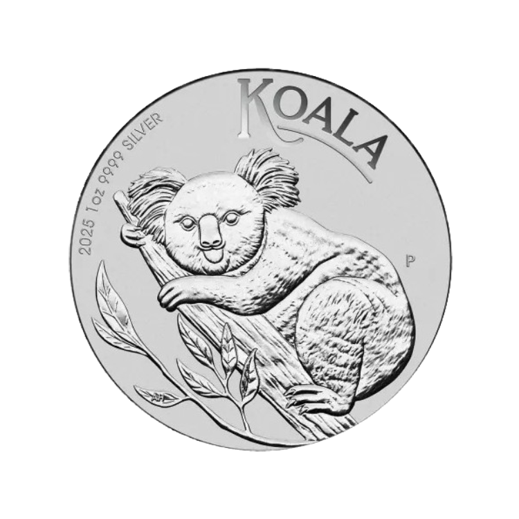 1 oz Koala 2025 zilver voorkant