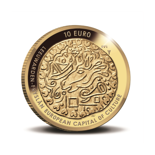 "Jheronimus Bosch tientje" 10 Euro Goud Proof - Gouden Tientje voorkant