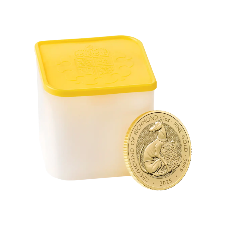 1 oz gouden Greyhound of Richmond tube