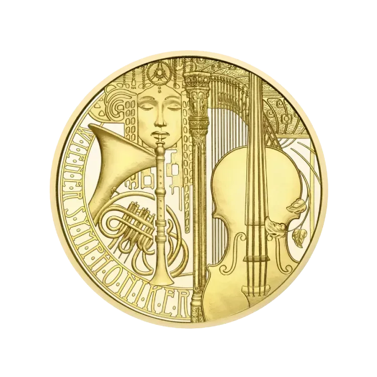 1/2 oz gouden 125th Anniversary Vienna Symphony Orchestra | Proof