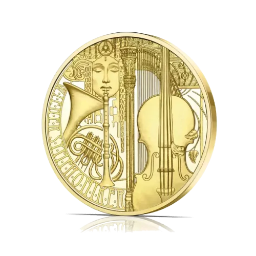 1/2 oz gouden 125th Anniversary Vienna Symphony Orchestra | Proof voorkant