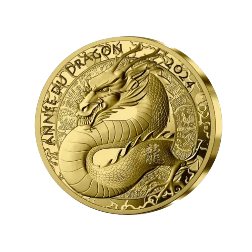1 troy ounce gouden Année du Dragon | Proof voorkant