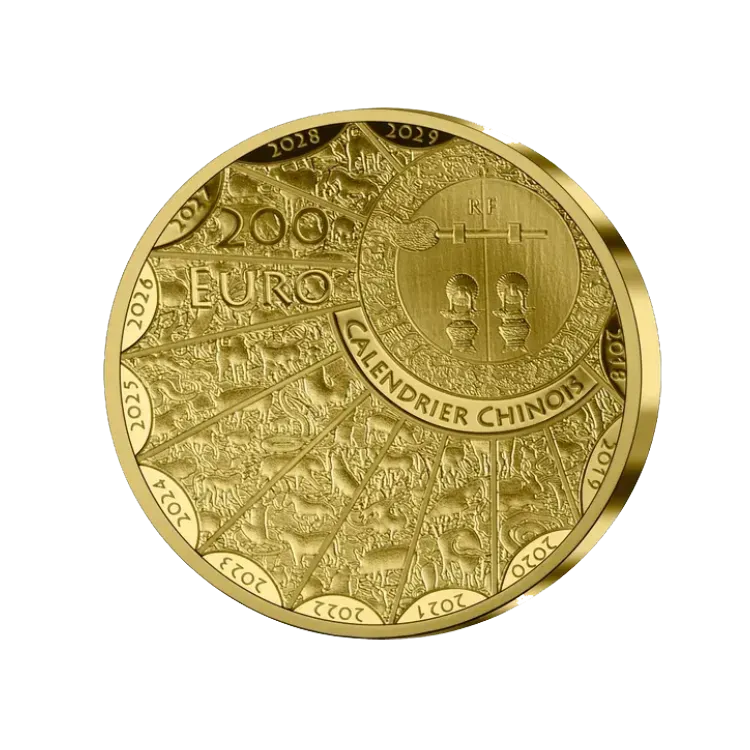 1 troy ounce gouden Année du Dragon | Proof perspectief 1