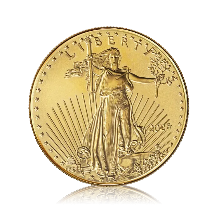 Gouden American Eagle 2025 achterkant