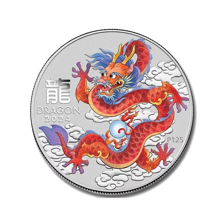 1 troy ounce zilveren munt achterkant