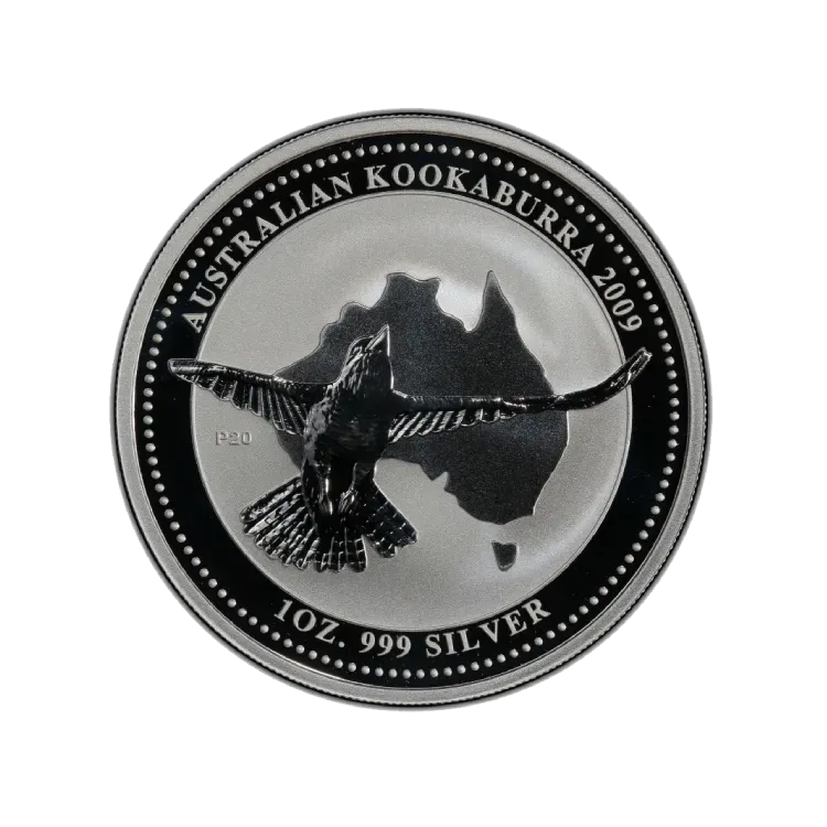 1 troy ounce zilveren munt perspectief 1