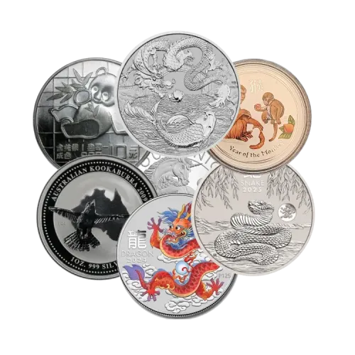 1 troy ounce zilveren munt voorkant