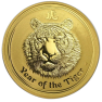 2 Troy ounce gouden munt Lunar 2010 voorkant