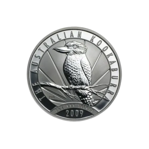 1 troy ounce silver Kookaburra coin 2009 | anniversary front