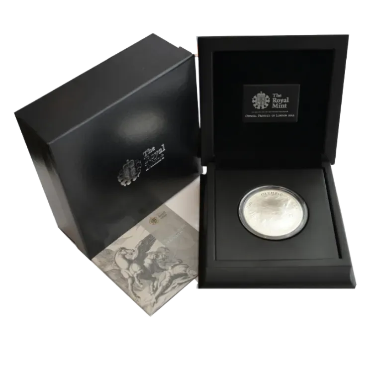 10 troy ounce zilveren London Olympic Games 2012 | Box & CoA voorkant