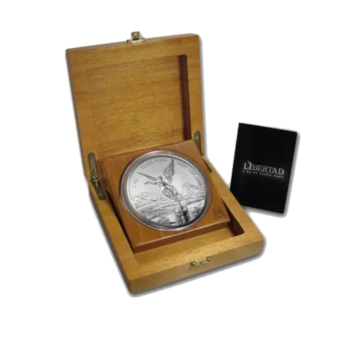 1 kilo zilveren Mexican Libertad 2009 | Box + CoA voorkant
