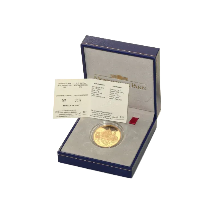 Mont-Saint-Michel 1/2 ounce gouden munt voorkant