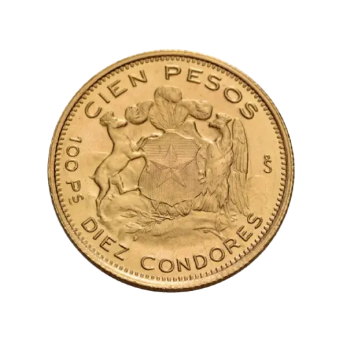 Cien Pesos Republica De Chile voorkant