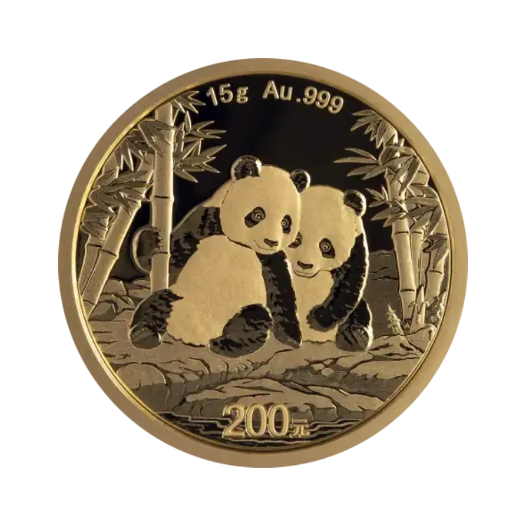 15 gram gouden Panda munt uit 2026 15g au. 999