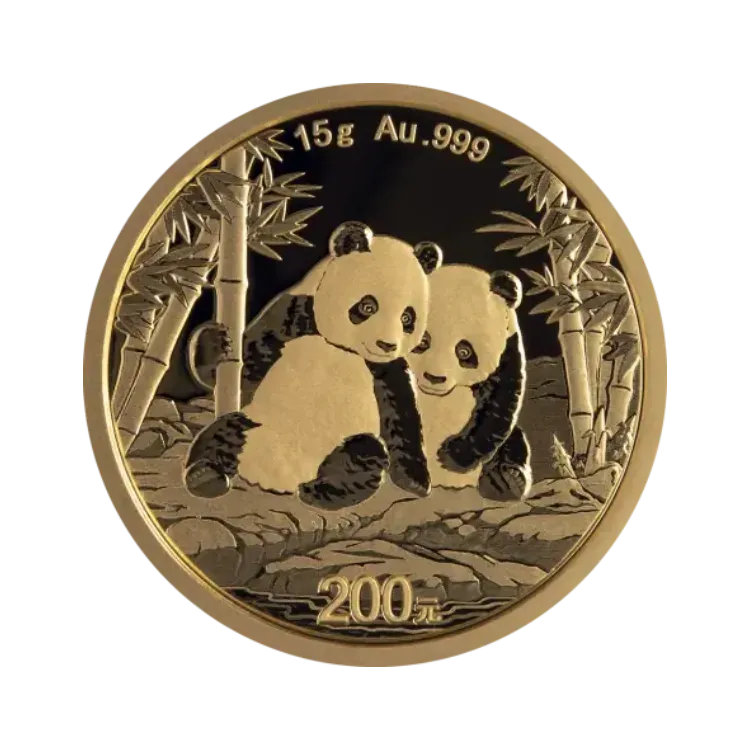 15 gram gouden Panda munt uit 2026 15g au. 999
